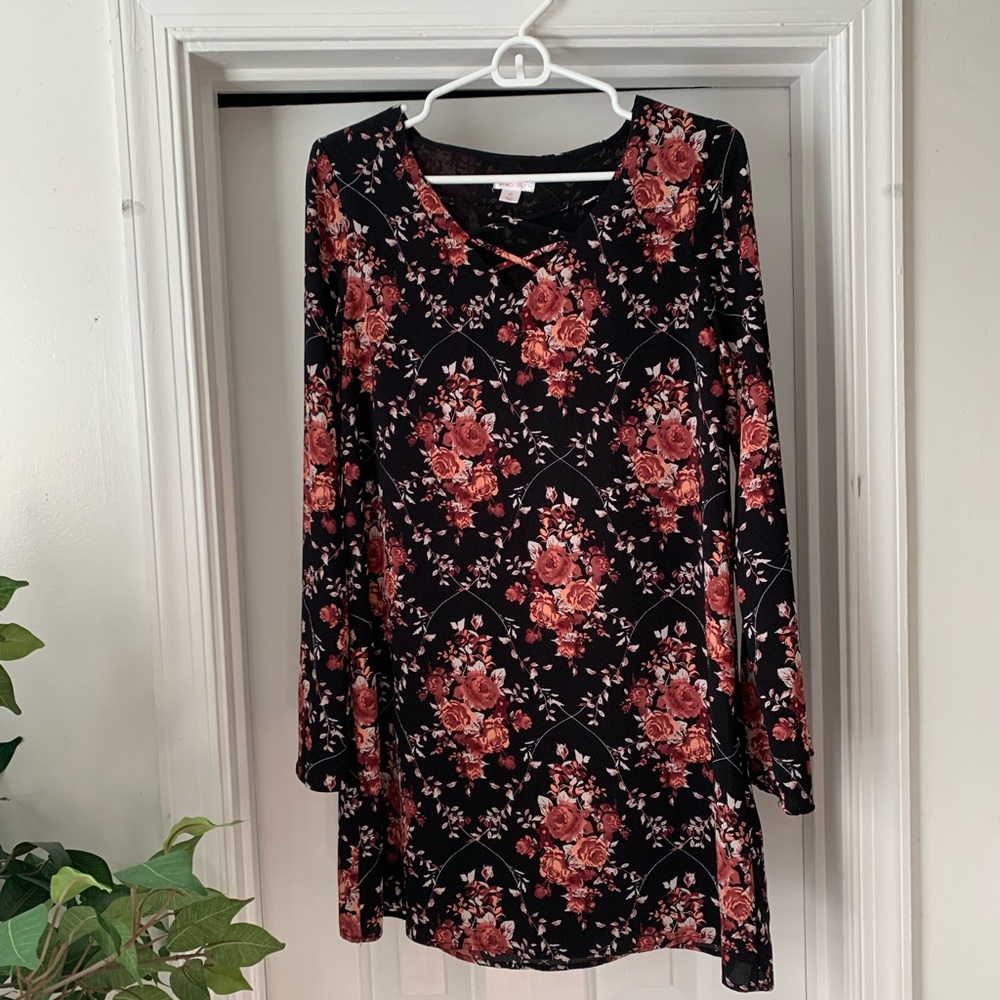 Target floral print tshirt dress
